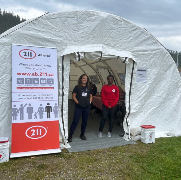 211 Alberta navigators support Jasper wildfire evacuees, in partnership with United Way of the Alberta Capital Region, Distress Centre Calgary, and Canadian Mental Health Association Edmonton