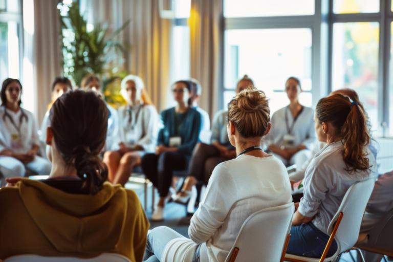 Group of women in a support group.