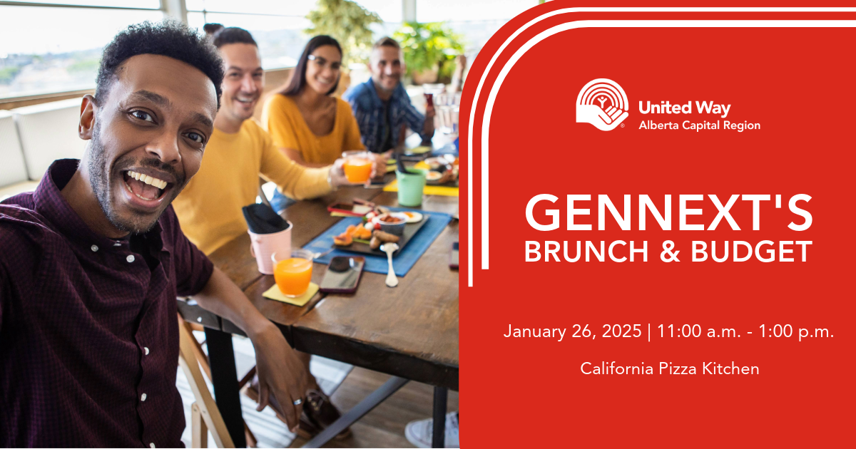 GenNEXT's Brunch & Budget Event Image Header indicating the event is on January 26, 2025 from 11:00 am to 1:00 pm.